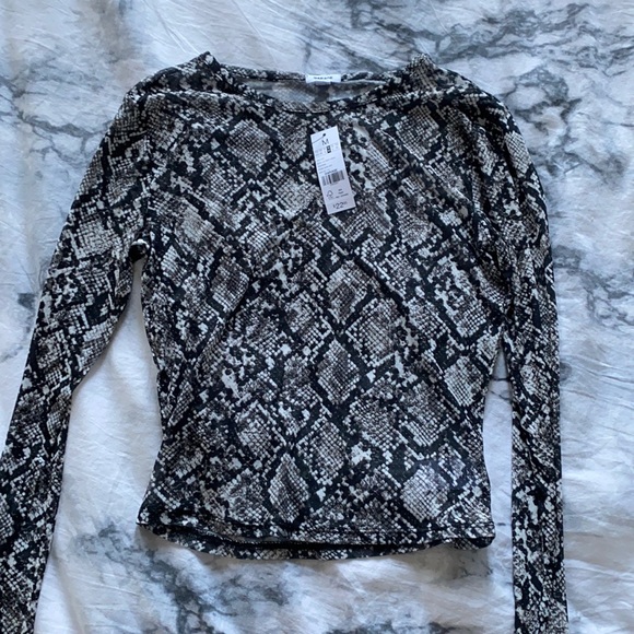 garage snake skin mesh long sleeve - Picture 1 of 2